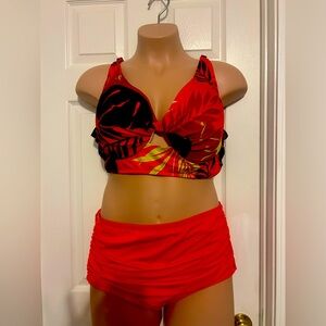 Cacique Swimwear in Vibrant Coral